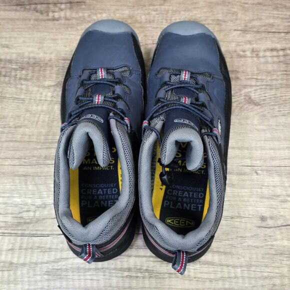 Keen Targhee Low Youth Sz 7 Women's 8.5 Navy Blue Black Waterproof Hiking Shoes - Picture 5 of 9